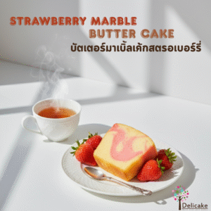 Snack Box เมนูแนะนำ บัตเตอร์มาเบิ้ลเค้กสตรอว์เบอร์รี่